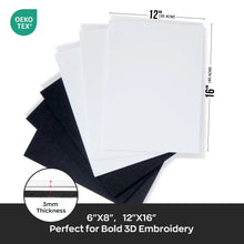 BAI | 3mm Thick 3D Puff Embroidery Foam Sheets, 10pcs/pack