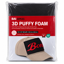 BAI | 3mm Thick 3D Puff Embroidery Foam Sheets, 10pcs/pack
