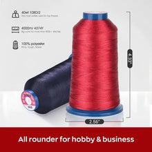 RICHWORD | Polyester Embroidery Thread, 108D/2, 40WT - 4000M