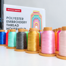 RICHWORD | Polyester Embroidery Thread, 108D/2, 40WT - 800M