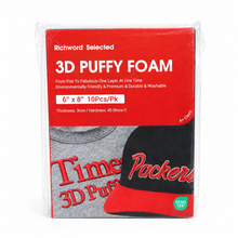 RICHWORD | 3mm Thick 3D Puff Embroidery Foam Sheets, 10pcs/pack