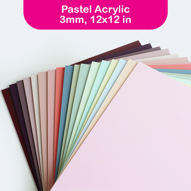 THE HAPPY STATION | Pastel Acrylic Sheets 3mm, 12