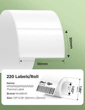 MUNBYN 1.97" x 1.18" Rectangle Thermal Labels for Address and Product Labels