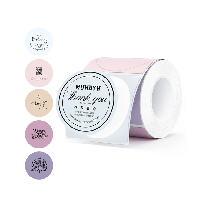 MUNBYN Morandi Series Thermal Label