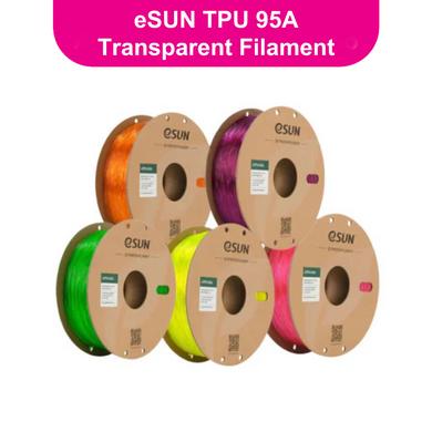 eSUN TPU 95A Transparent / Translucent 3D Printer Filament 1.75mm 1KG