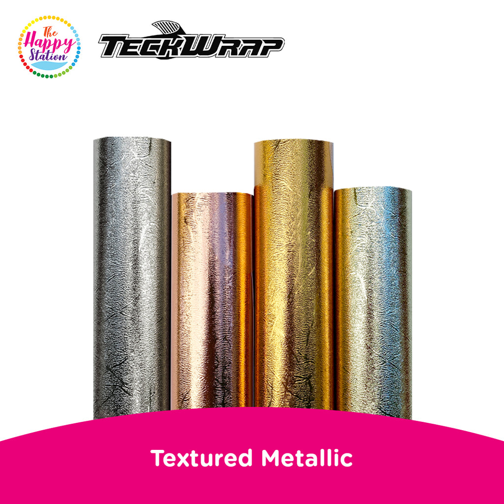 TECKWRAP | Textured Metallic Adhesive Vinyl | The Happy Station ...