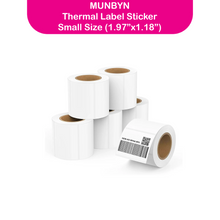 MUNBYN 1.97" x 1.18" Rectangle Thermal Labels for Address and Product Labels