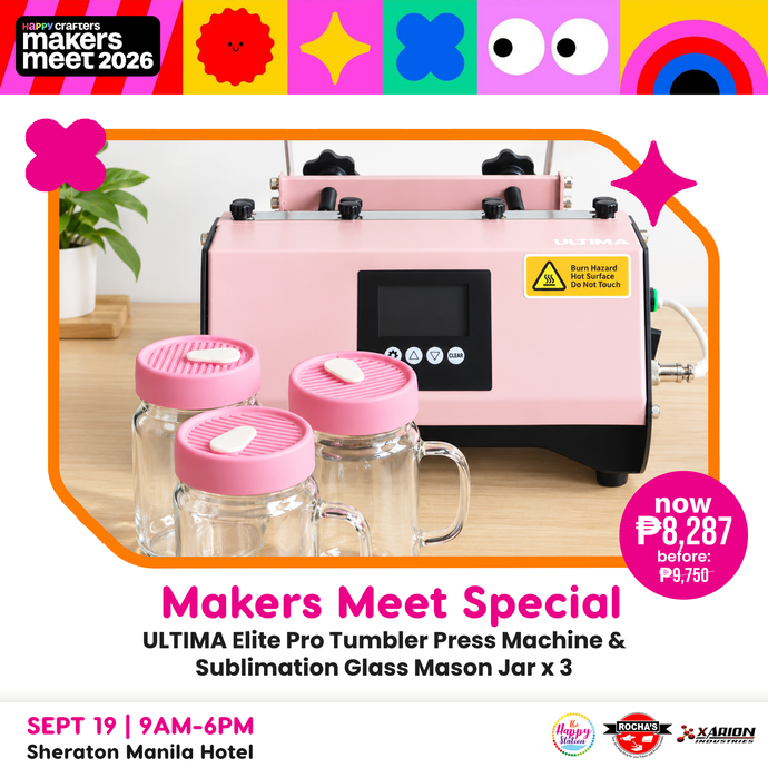 MAKERS' MEET SPECIAL | ULTIMA Elite Pro Tumbler Press + FREE 3 Sublimation Jars