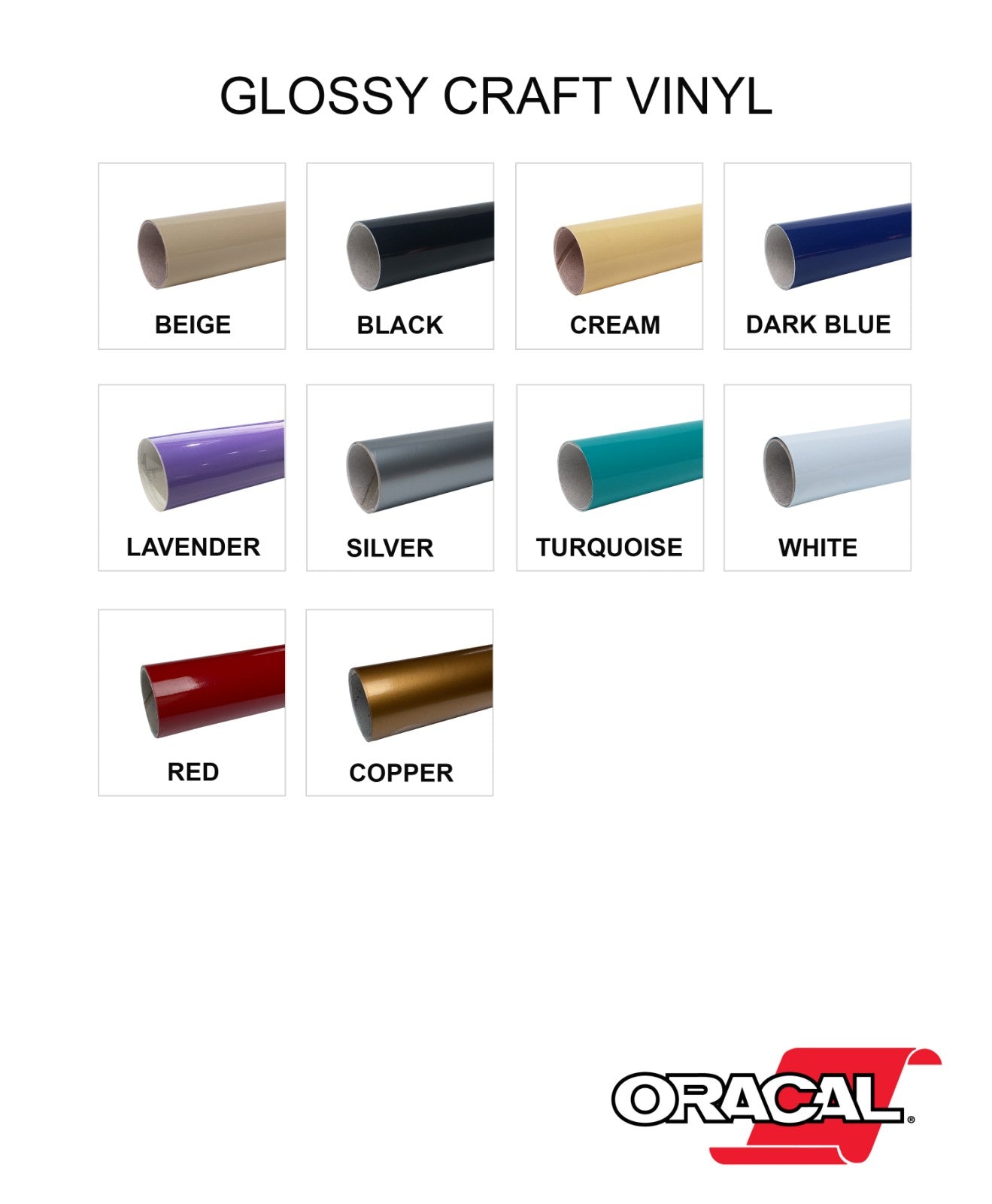 Oracal 651 Permanent Glossy Vinyl (for Cricut, Silhouette, and other c