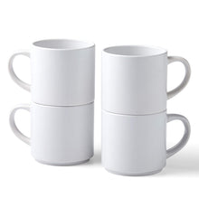 Cricut Stackable Ceramic Mug Blank, White - 10 oz/300 ml (4 ct)
