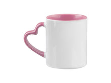 ULTIMA | Sublimation Colored Inner Rim and with Heart Handle Mugs - 11oz