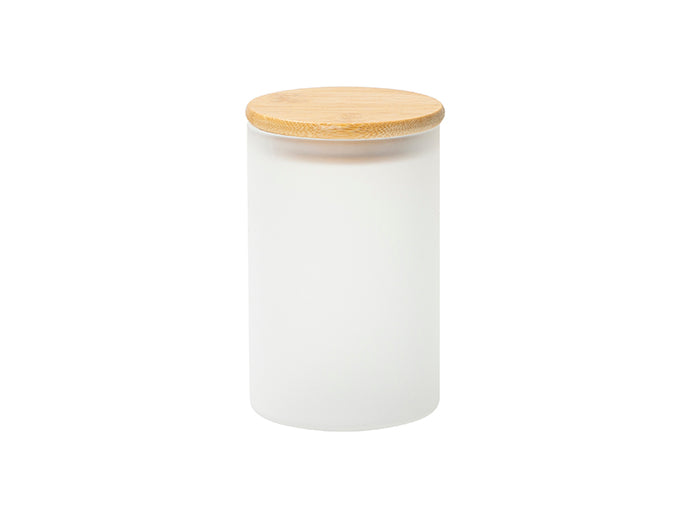 Ultima Sublimation Blanks Frosted Skinny Glass Storage Jar, 20oz/600ml