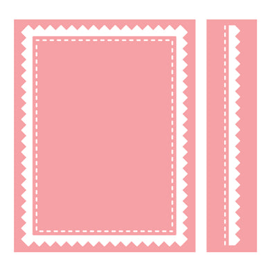 Cuttlebug™ A2 Embossing Folder & Border, Pinking Stitch