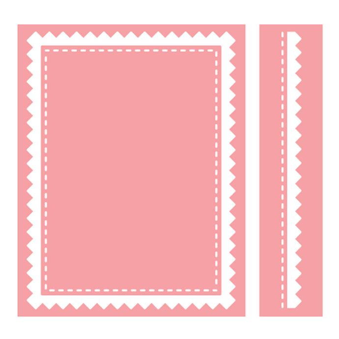 Cuttlebug™ A2 Embossing Folder & Border, Pinking Stitch