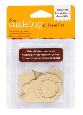 Cuttlebug™ Embossables Gold Shapes, Being a Boy