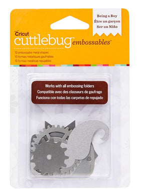 Cuttlebug™ Embossables Silver Shapes, Being a Boy