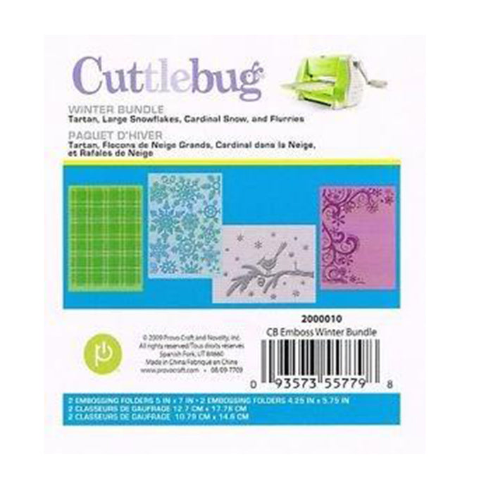 Cuttlebug™ A2 Embossing Folder Winter Bundle
