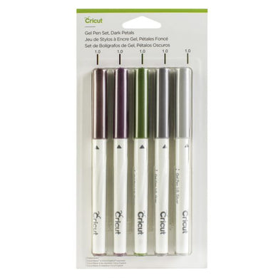 Cricut Gel Pen Set, Metallic Dark Petals (5 ct)