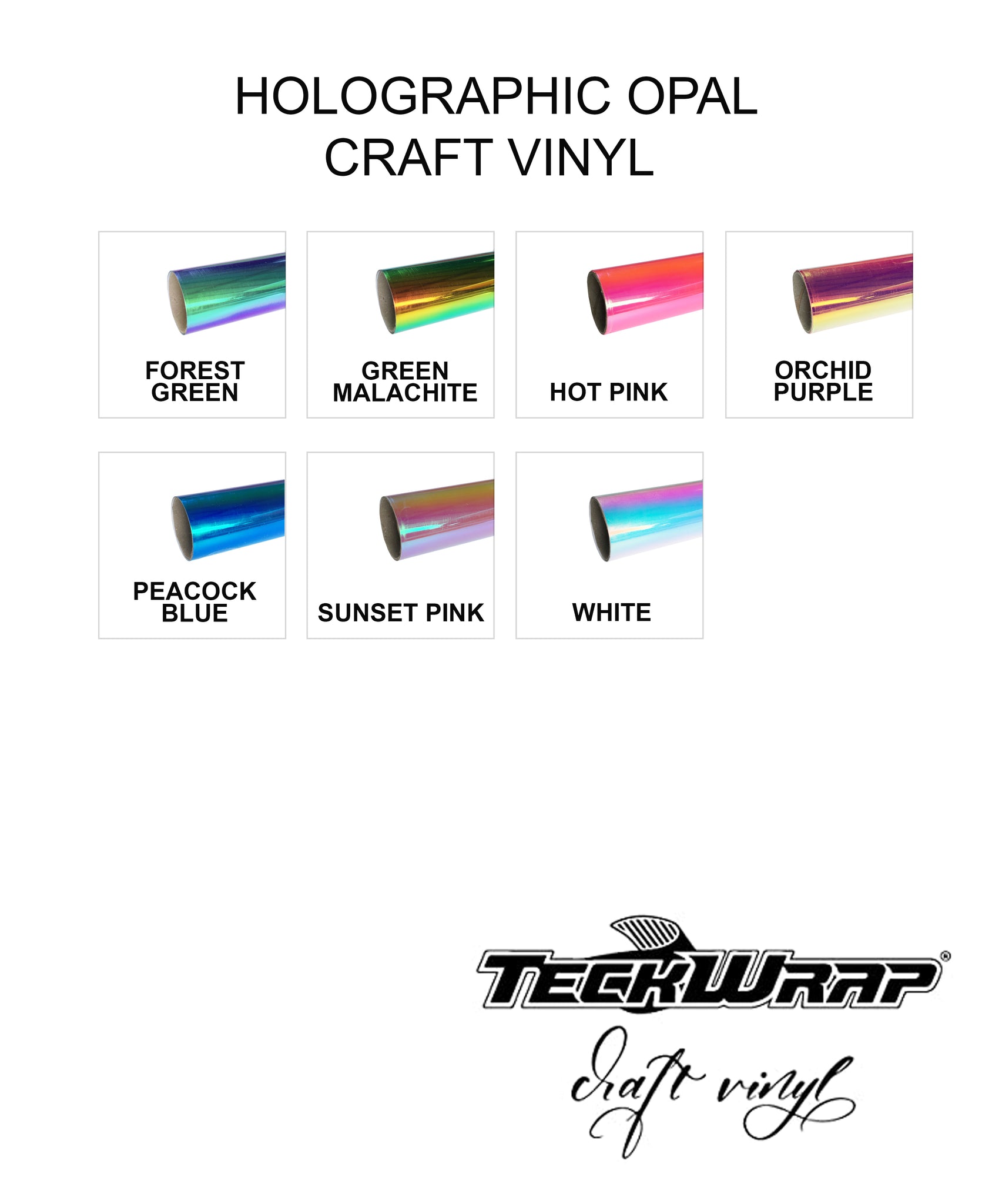 Opal Ras Sticker Teckwrap Holographic Opal Craft Vinyl Sticker | The Happy Station ...