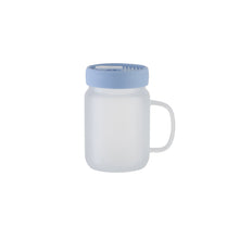 ULTIMA | Sublimation Frosted Glass Mason Jar w/ handle and silicone Lid, 20oz/600ml