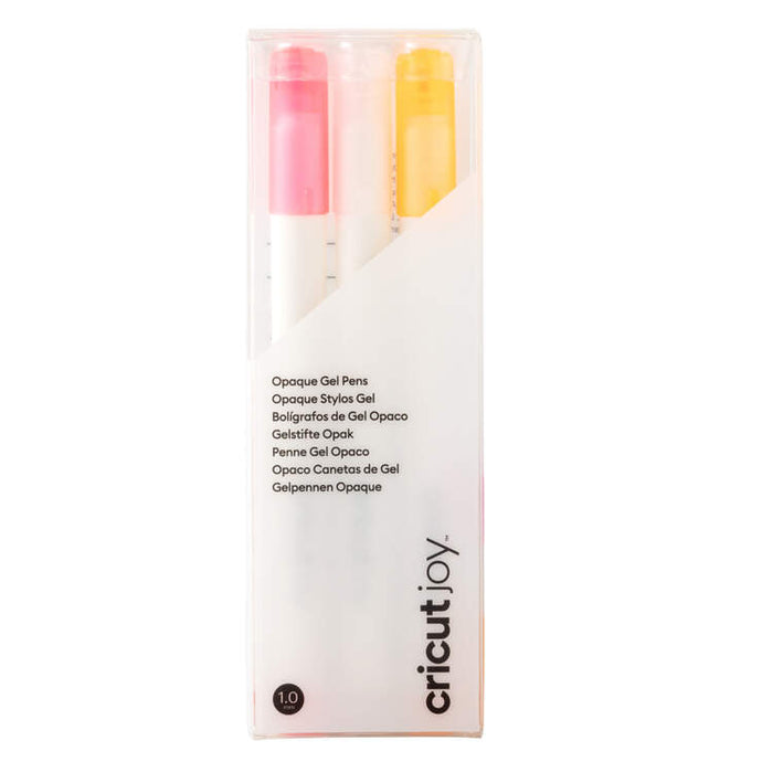 Cricut Joy Opaque Gel Pens 1.0 mm, Pink/White/Orange (3 ct)