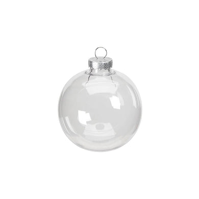 Clear Plastic Christmas Tree Balls Ornaments in 8cm/10cm